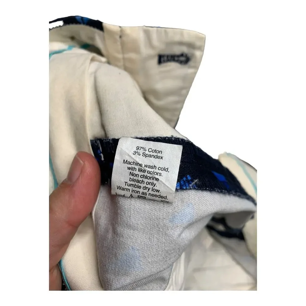 J. Crew geometric pattern shorts stretch size 2